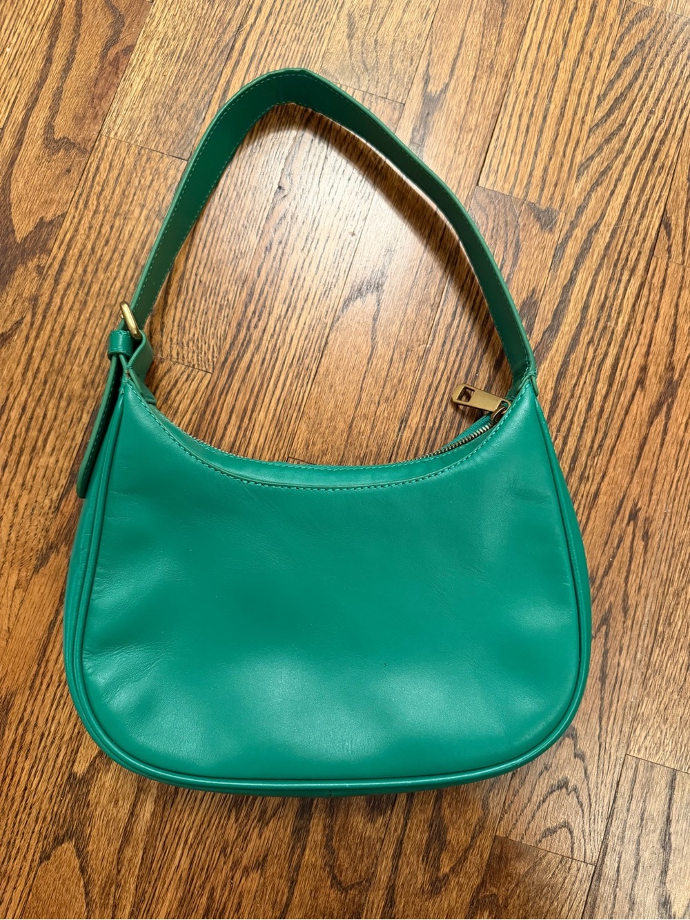 J. Crew Emerald Green Leather Shoulder Bag